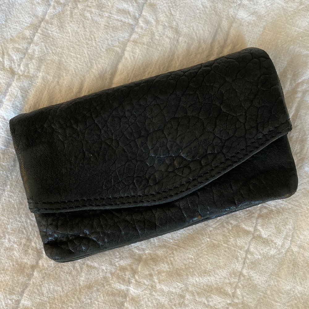 Anthropologie Black Leather Walllet